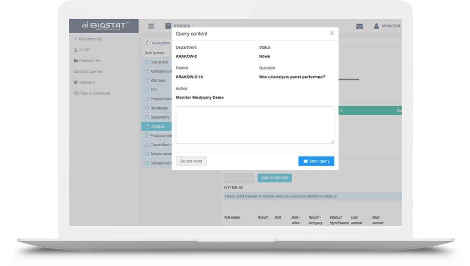 Creating Queries in the eCRF System