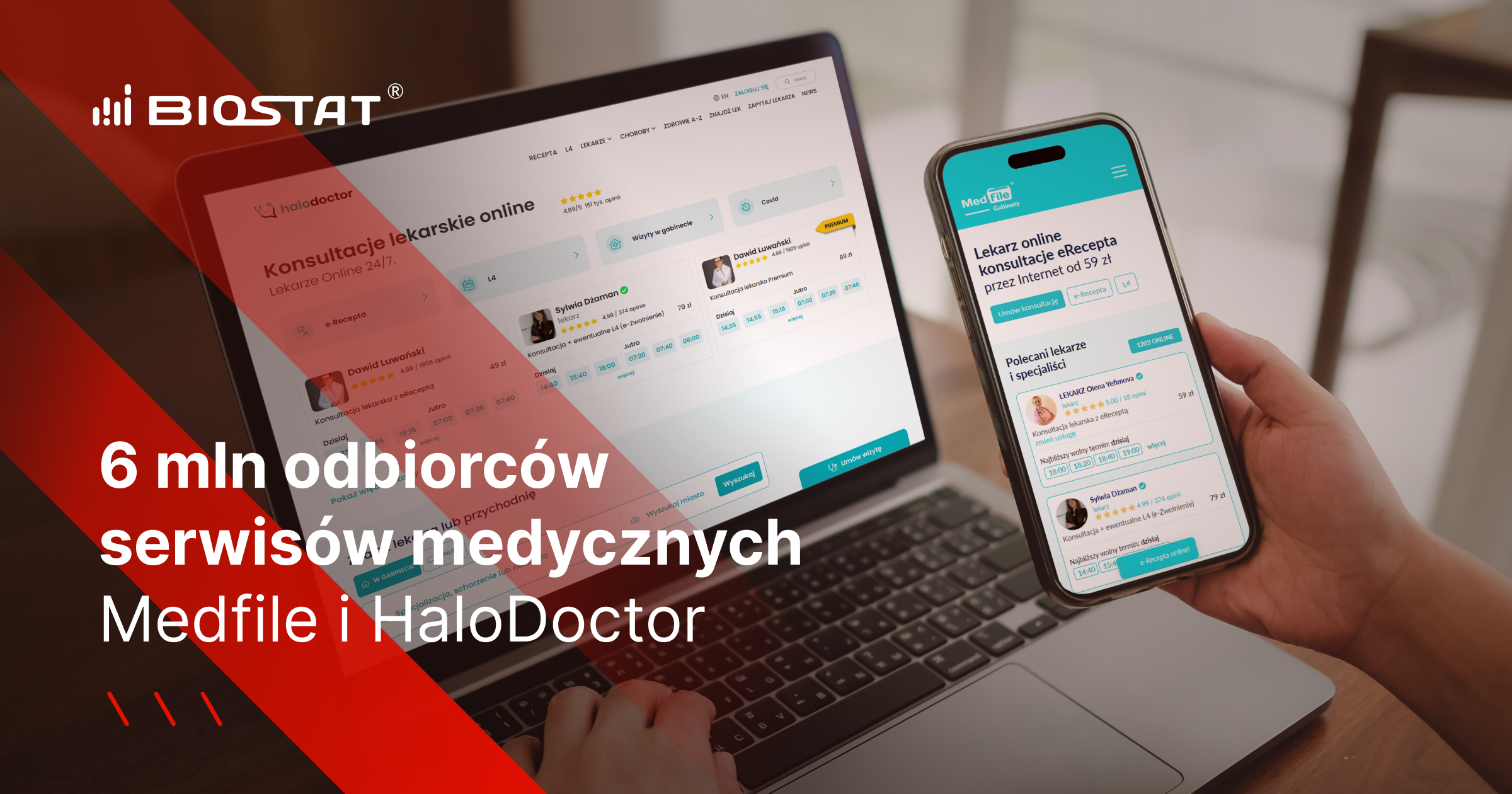 6 mln odbiorców serwisów medycznych Medfile i HaloDoctor